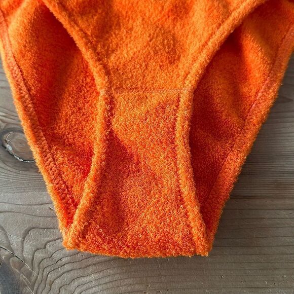 TRIANGL BOTTOM ONLY POPPY ORANGE TERRY NO BAG NEW - Picture 4 of 7